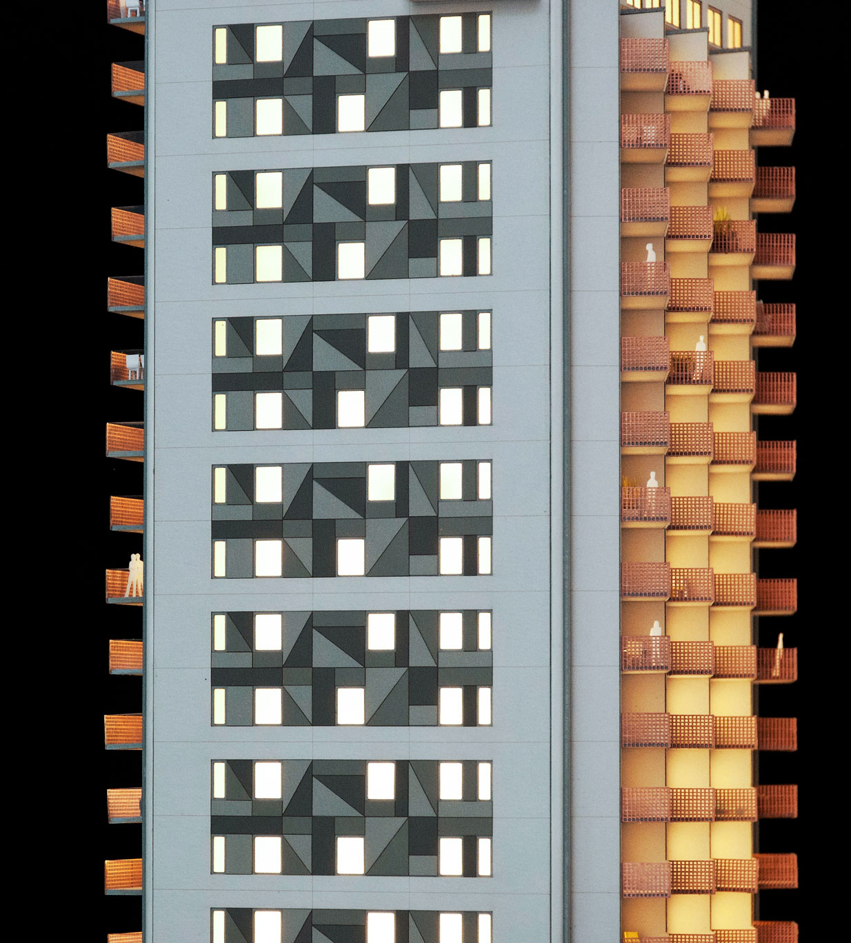 Arkitekturmodell, skala 1:150