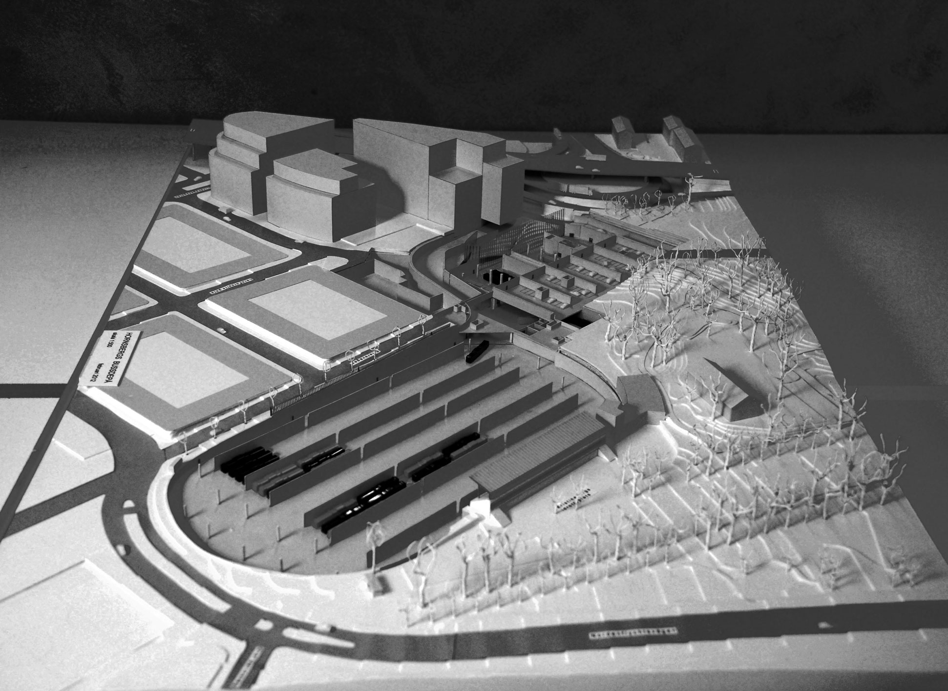 Arkitekturmodell, skala 1:300